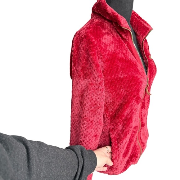 Columbia Jacket Fire Side II Sherpa Full Zip Fleece SZ S Spring Outdoor Granola - Picture 2 of 12